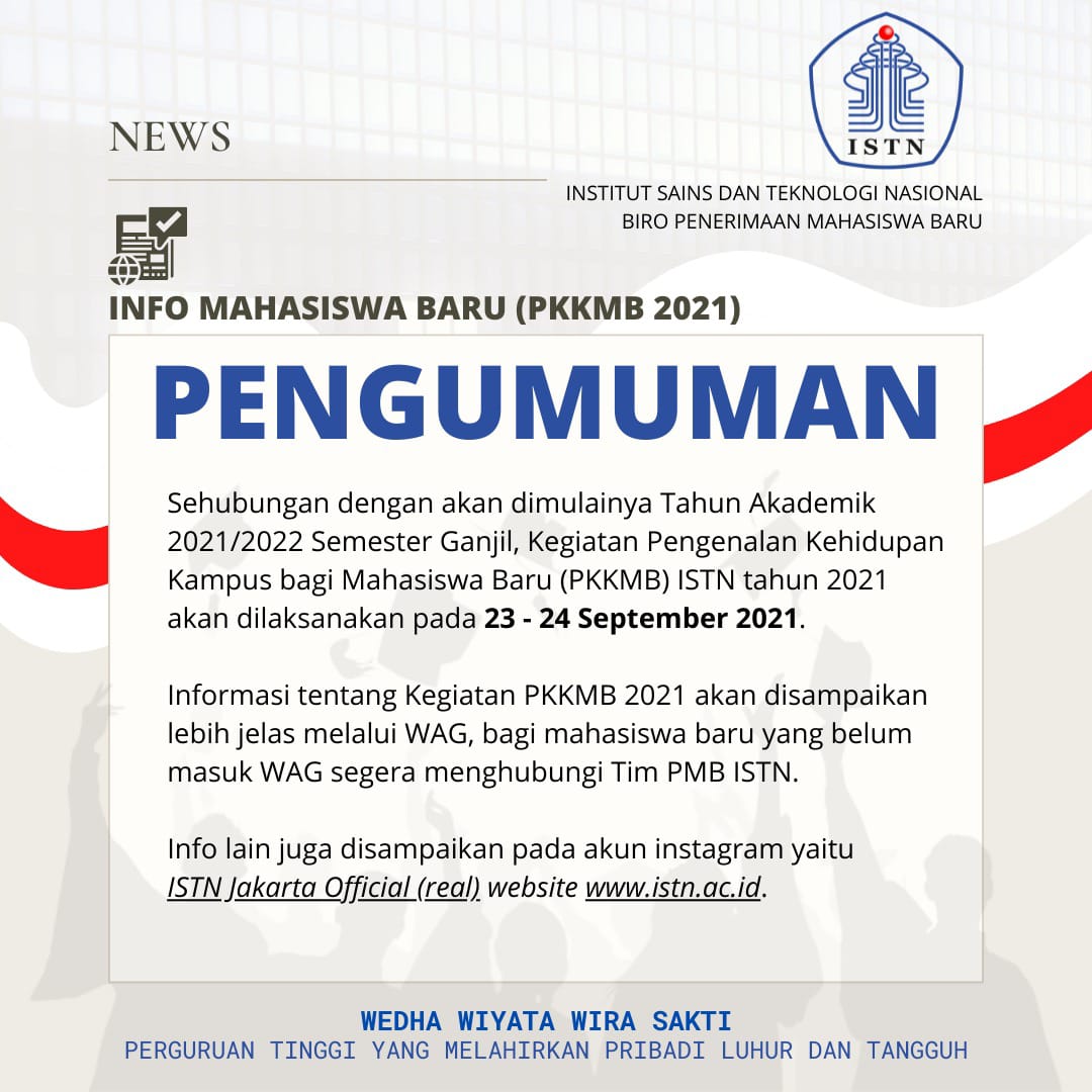 PKKMB ISTN 23-24 September 2021
